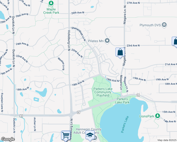 map of restaurants, bars, coffee shops, grocery stores, and more near 1925 Shenandoah Court in Minneapolis