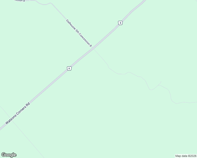 map of restaurants, bars, coffee shops, grocery stores, and more near 3087 Watsons Corners Road in Lanark Highlands
