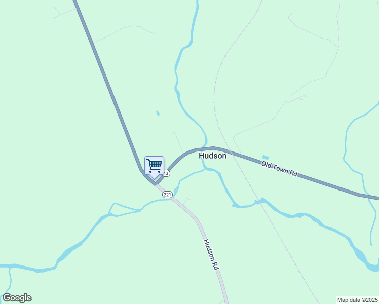 map of restaurants, bars, coffee shops, grocery stores, and more near 36 Old Town Road in Hudson