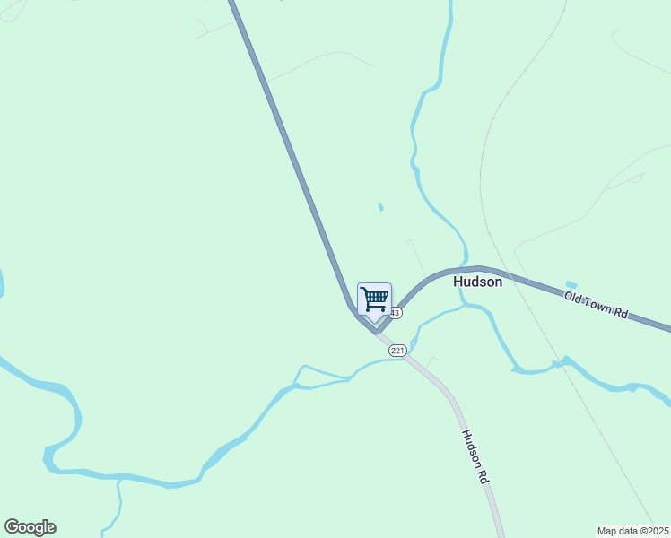 map of restaurants, bars, coffee shops, grocery stores, and more near 2150 Hudson Road in Hudson