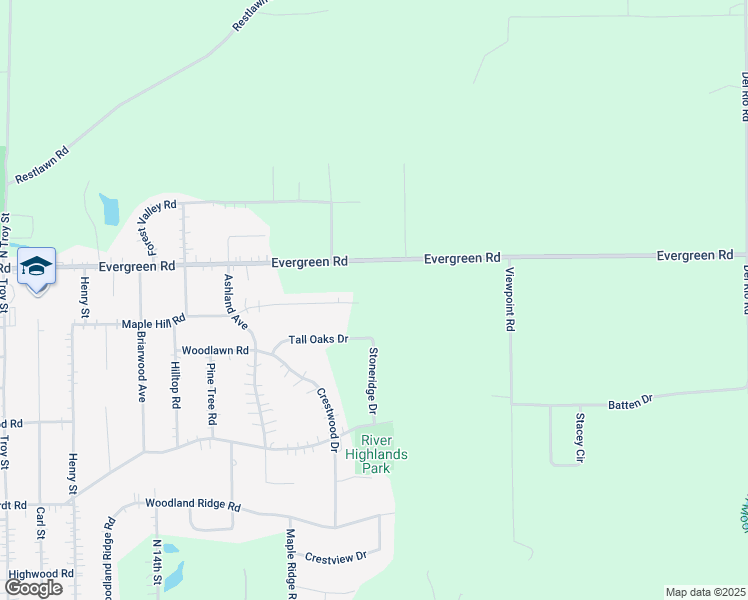 map of restaurants, bars, coffee shops, grocery stores, and more near 1822 Maple Hill Road in Wausau