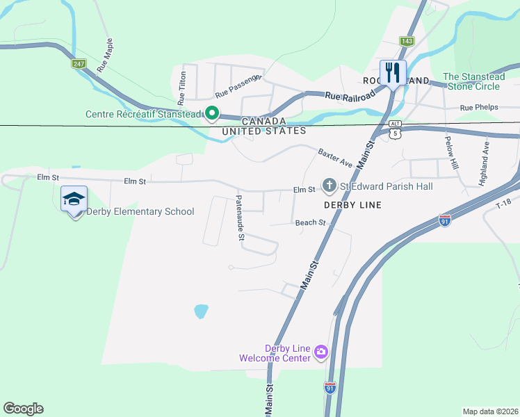 map of restaurants, bars, coffee shops, grocery stores, and more near 186 Beech Street in Derby