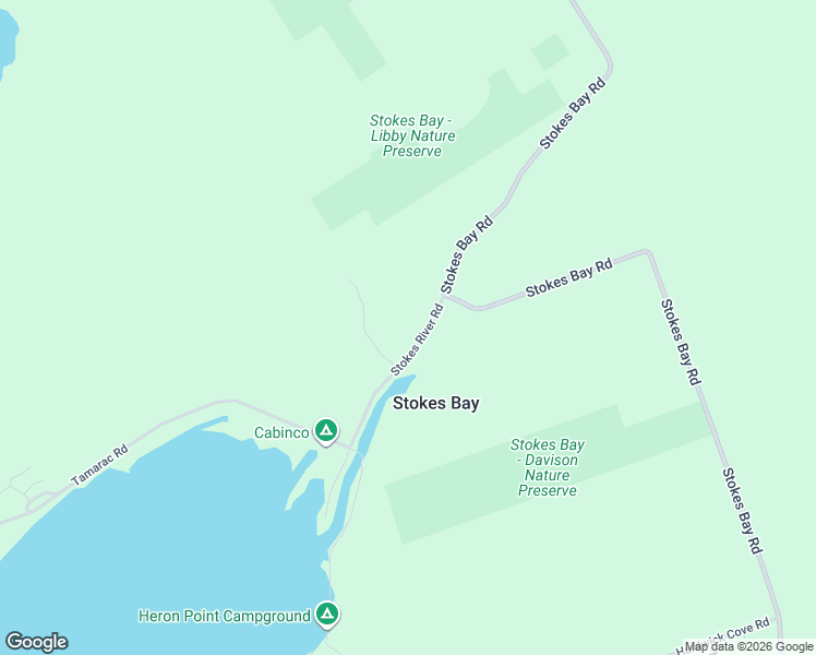 map of restaurants, bars, coffee shops, grocery stores, and more near 21 Stokes River Road in Lion's Head