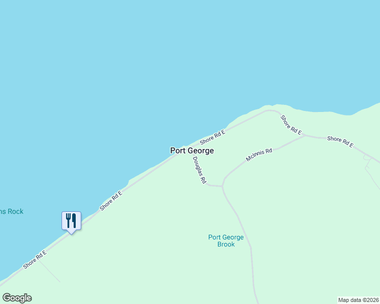 map of restaurants, bars, coffee shops, grocery stores, and more near in Port George