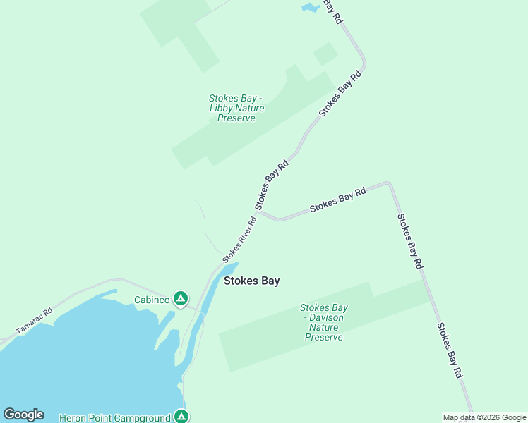 map of restaurants, bars, coffee shops, grocery stores, and more near 594 Stokes Bay Road in Lion's Head