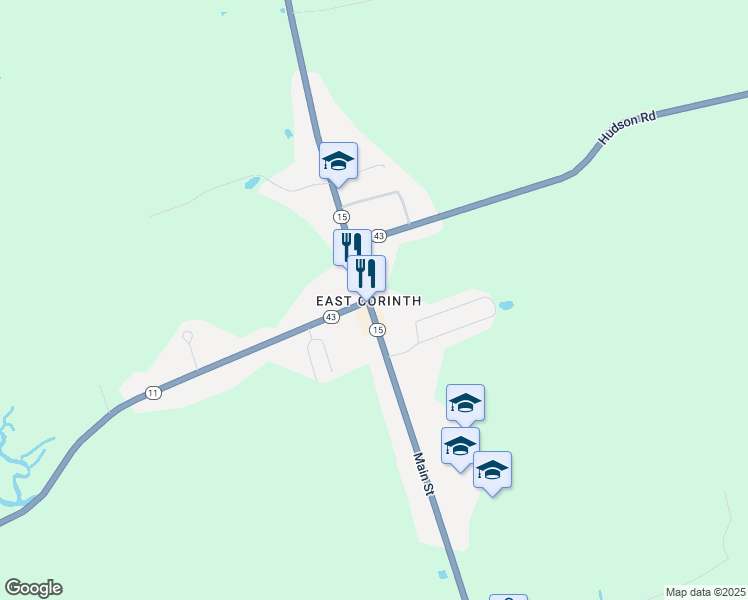 map of restaurants, bars, coffee shops, grocery stores, and more near in Corinth