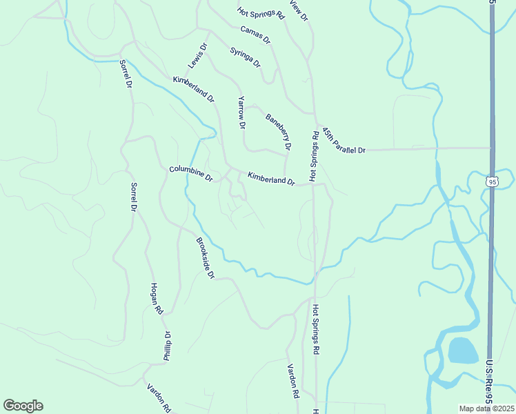 map of restaurants, bars, coffee shops, grocery stores, and more near 2975 Kimberland Drive in New Meadows