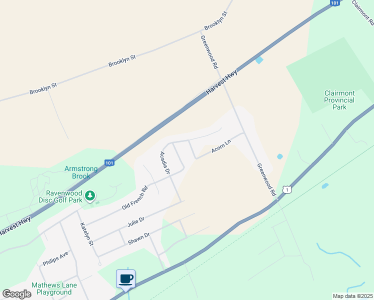 map of restaurants, bars, coffee shops, grocery stores, and more near 16 Cynthia Drive in Kingston