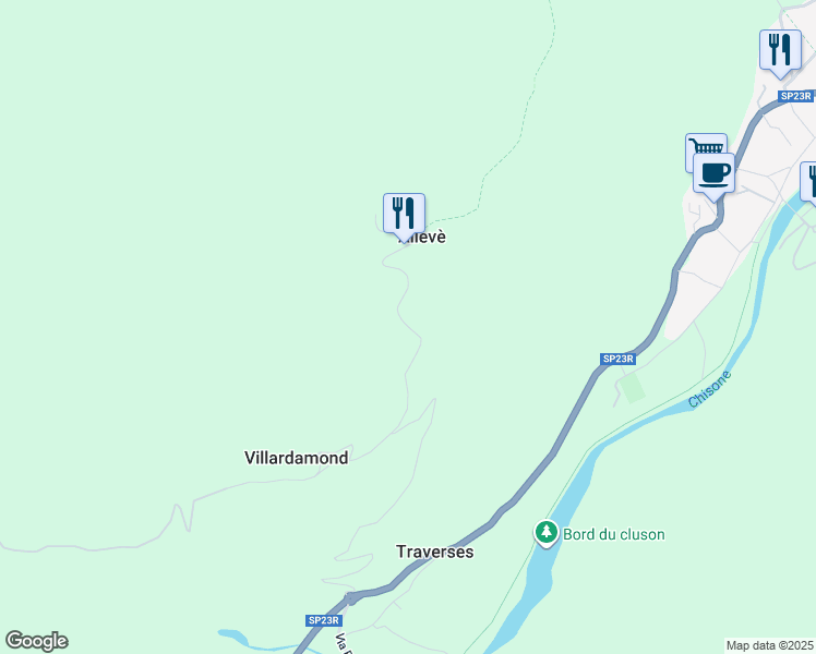 map of restaurants, bars, coffee shops, grocery stores, and more near in Metropolitan City of Turin