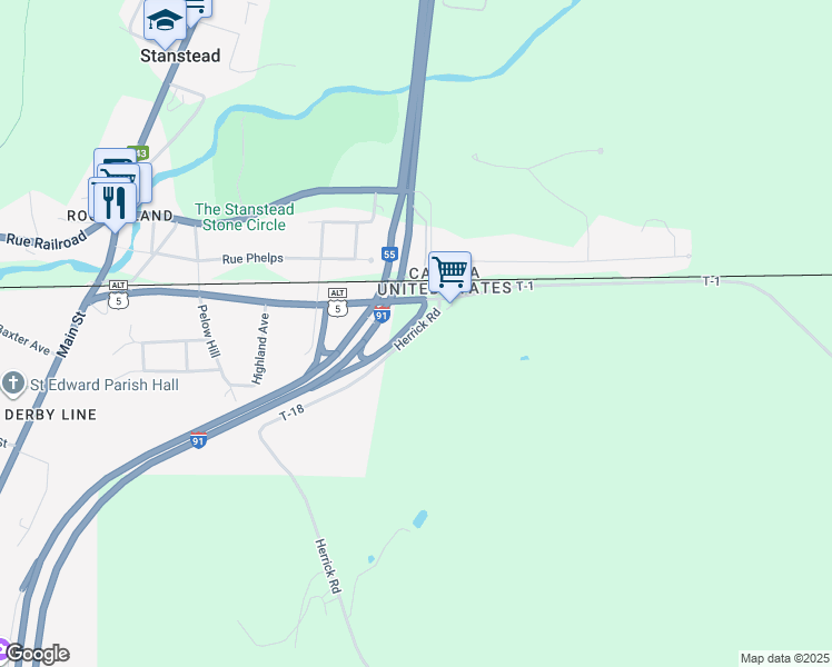map of restaurants, bars, coffee shops, grocery stores, and more near 85 Herrick Road in Derby
