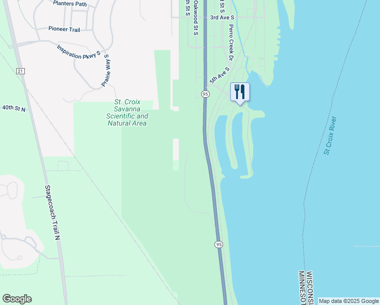 map of restaurants, bars, coffee shops, grocery stores, and more near 915 Osprey Boulevard in Bayport
