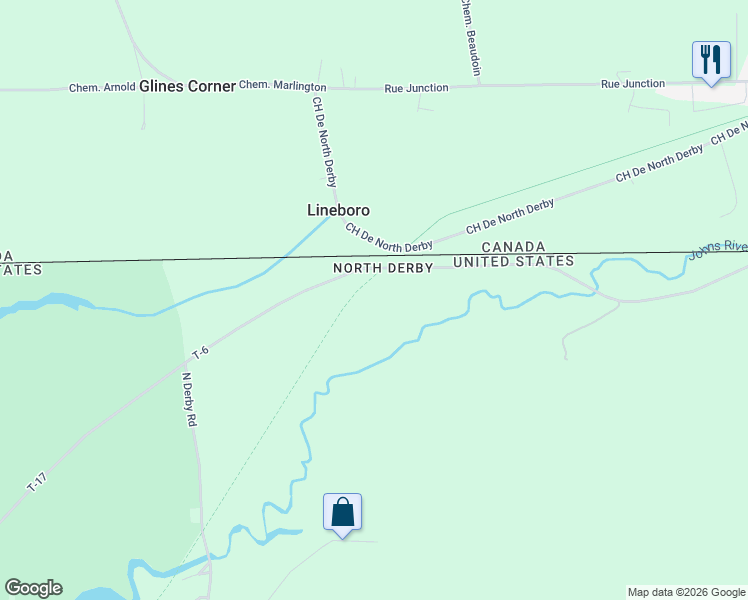 map of restaurants, bars, coffee shops, grocery stores, and more near 2596 North Derby Road in Newport