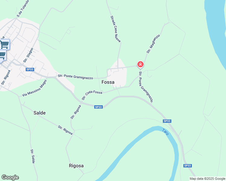 map of restaurants, bars, coffee shops, grocery stores, and more near 6a Strada Cinta Fossa in Fossa