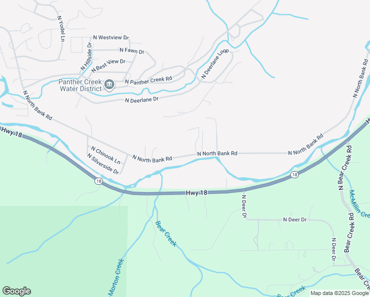 map of restaurants, bars, coffee shops, grocery stores, and more near 2775 North North Bank Road in Otis