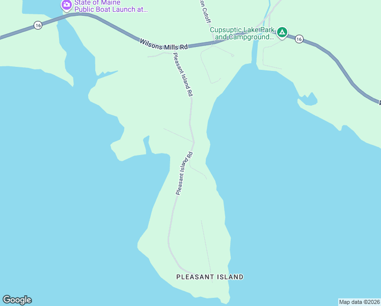 map of restaurants, bars, coffee shops, grocery stores, and more near Pleasant Island Road in Rangeley