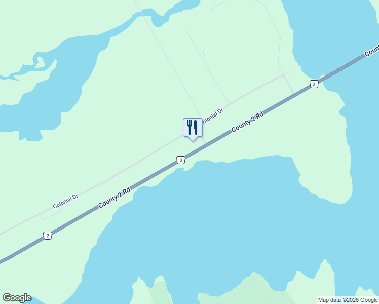 map of restaurants, bars, coffee shops, grocery stores, and more near 15253 Stormont, Dundas and Glengarry County Road 2 in Ingleside