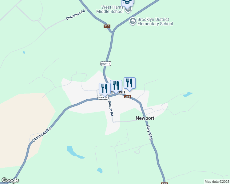 map of restaurants, bars, coffee shops, grocery stores, and more near 7716 Highway 14 in Newport