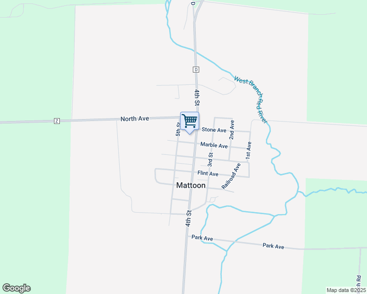map of restaurants, bars, coffee shops, grocery stores, and more near in Mattoon