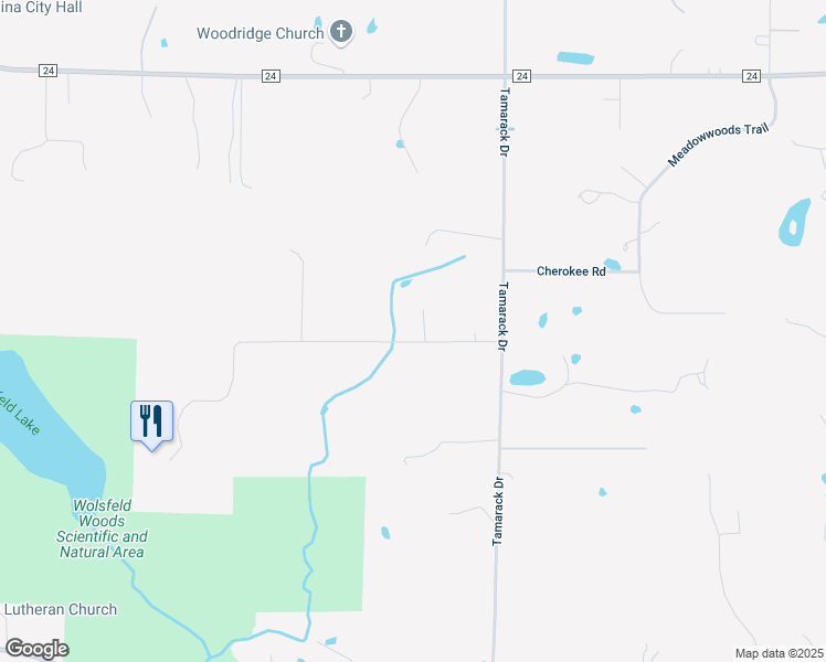 map of restaurants, bars, coffee shops, grocery stores, and more near 1352 Deer Hill Road in Long Lake