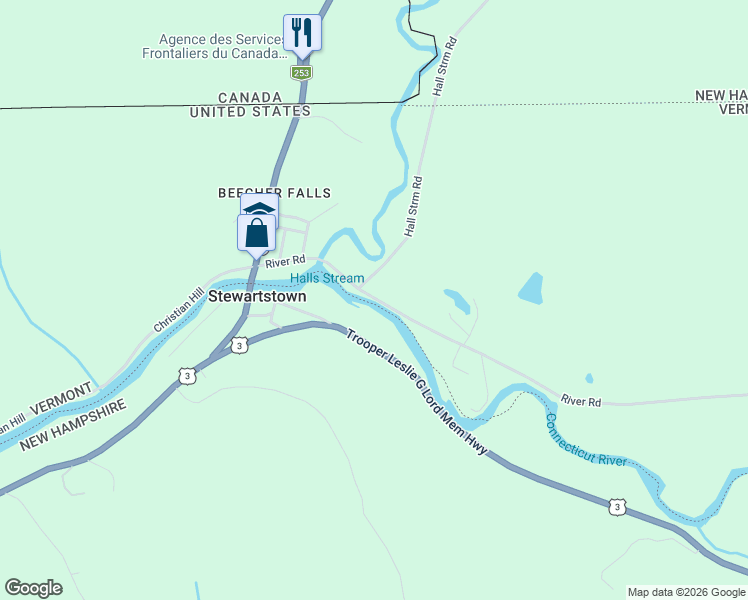 map of restaurants, bars, coffee shops, grocery stores, and more near 310 River Road in Canaan