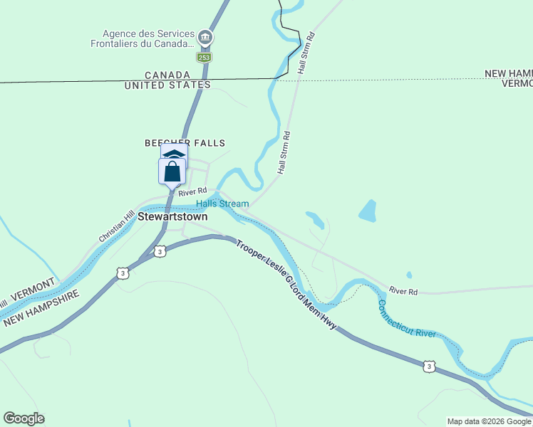 map of restaurants, bars, coffee shops, grocery stores, and more near 310 River Road in Canaan