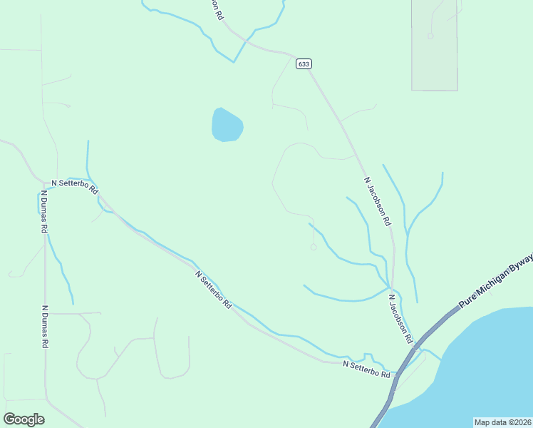 map of restaurants, bars, coffee shops, grocery stores, and more near 1600-1810 North Setterbo Road in Suttons Bay