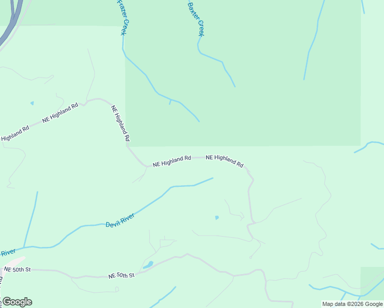 map of restaurants, bars, coffee shops, grocery stores, and more near 8390 Northeast Highland Road in Otis