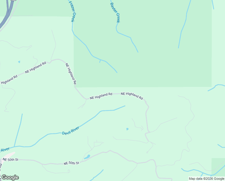 map of restaurants, bars, coffee shops, grocery stores, and more near 8390 Northeast Highland Road in Otis