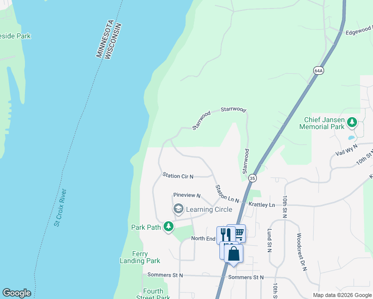 map of restaurants, bars, coffee shops, grocery stores, and more near 229 Station Lane North in Hudson