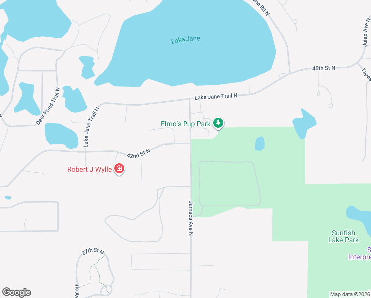 map of restaurants, bars, coffee shops, grocery stores, and more near 8989 42nd Street North in Lake Elmo