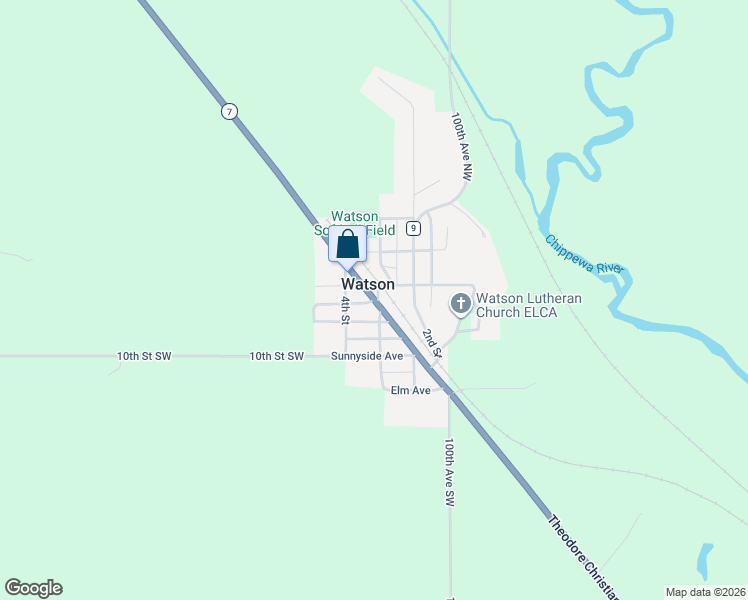 map of restaurants, bars, coffee shops, grocery stores, and more near U.S. 59 in Watson