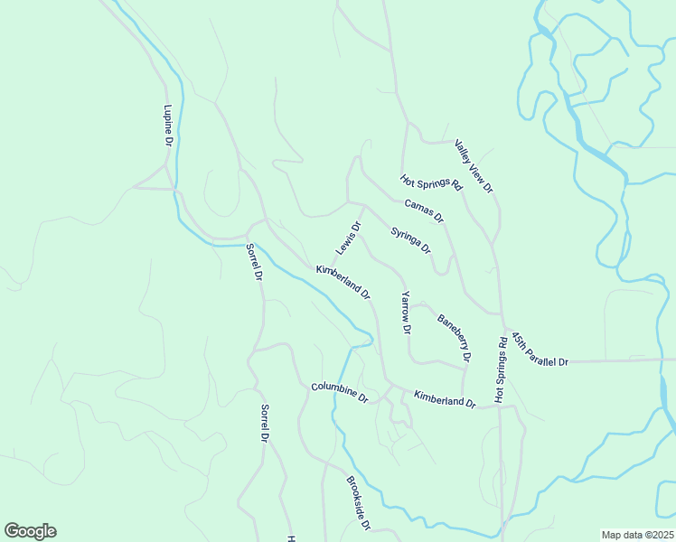 map of restaurants, bars, coffee shops, grocery stores, and more near 2957 Kimberland Drive in New Meadows