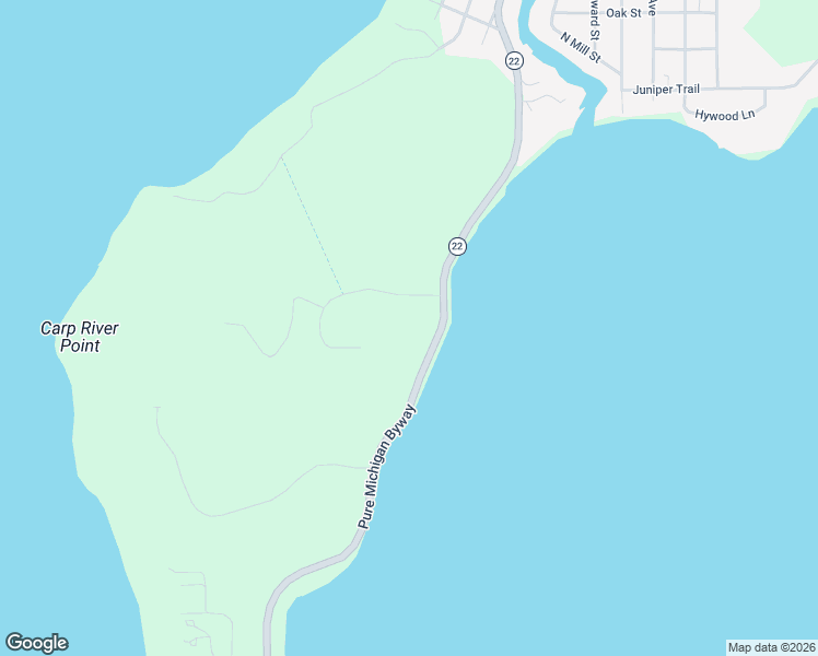 map of restaurants, bars, coffee shops, grocery stores, and more near 1635-2477 North Manitou Trail in Leland