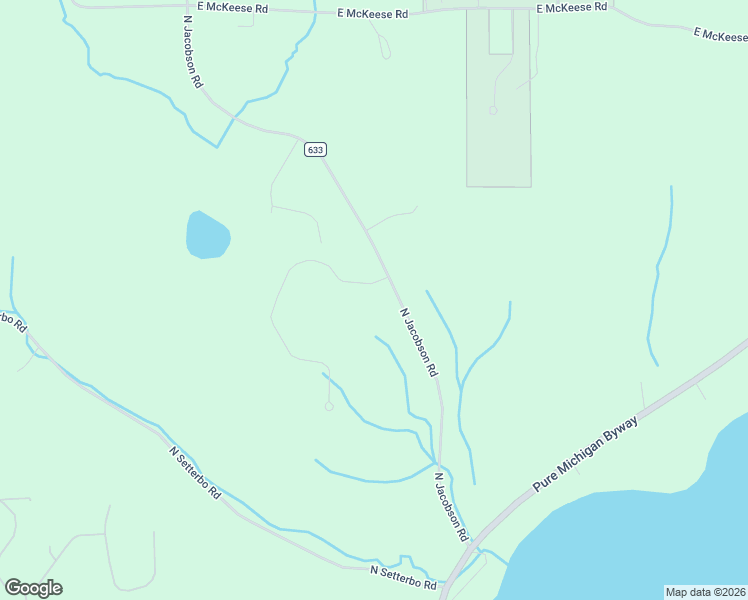 map of restaurants, bars, coffee shops, grocery stores, and more near 2113-2335 North Jacobson Road in Suttons Bay