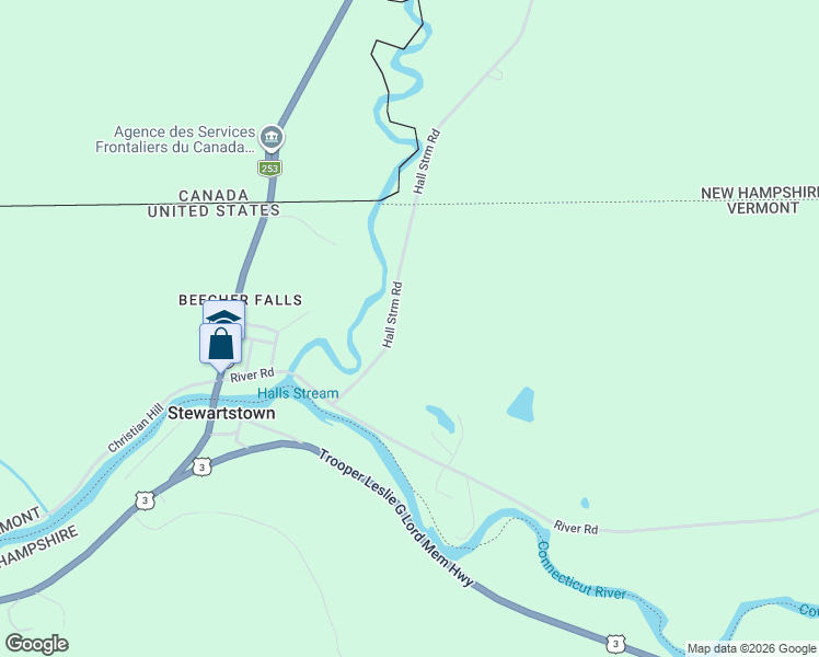 map of restaurants, bars, coffee shops, grocery stores, and more near 219 Halls Stream Road in Canaan