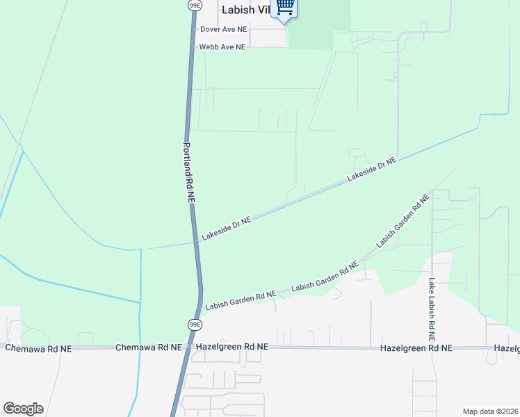 map of restaurants, bars, coffee shops, grocery stores, and more near 6285 Lakeside Drive Northeast in Salem