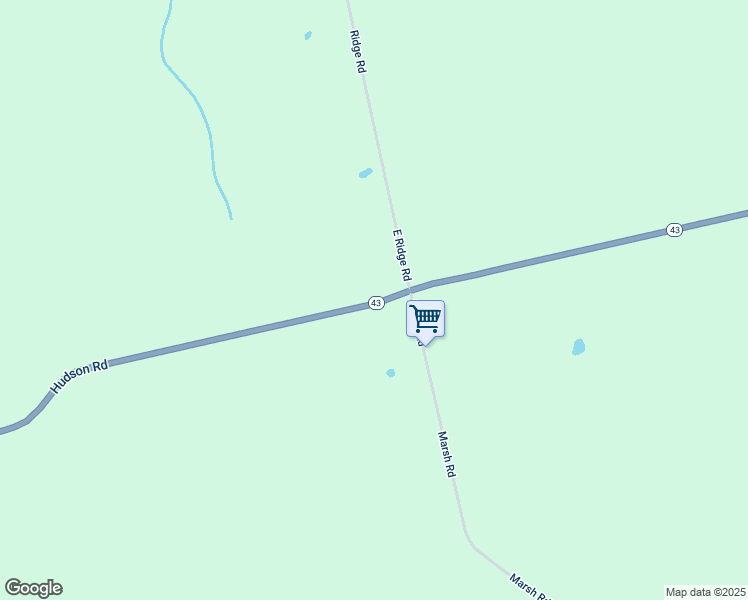 map of restaurants, bars, coffee shops, grocery stores, and more near 272 Hudson Road in Corinth