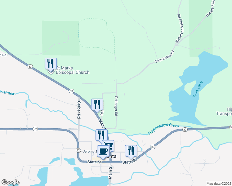 map of restaurants, bars, coffee shops, grocery stores, and more near 11501 Depot Street in Atlanta