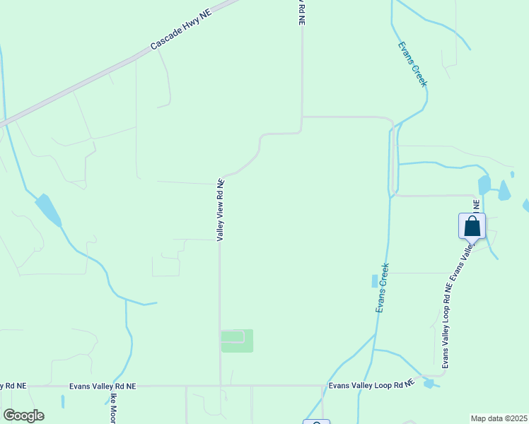 map of restaurants, bars, coffee shops, grocery stores, and more near 5870 Valley View Road Northeast in Silverton