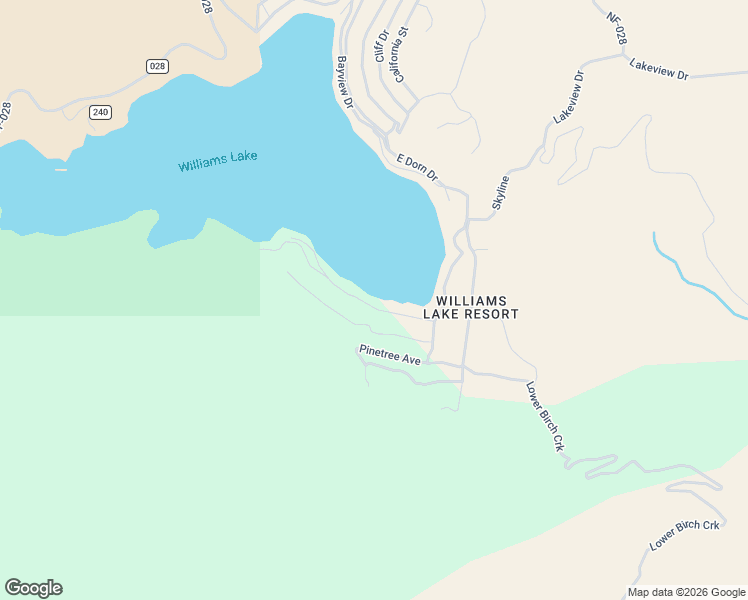 map of restaurants, bars, coffee shops, grocery stores, and more near South Shoreline Drive in Salmon