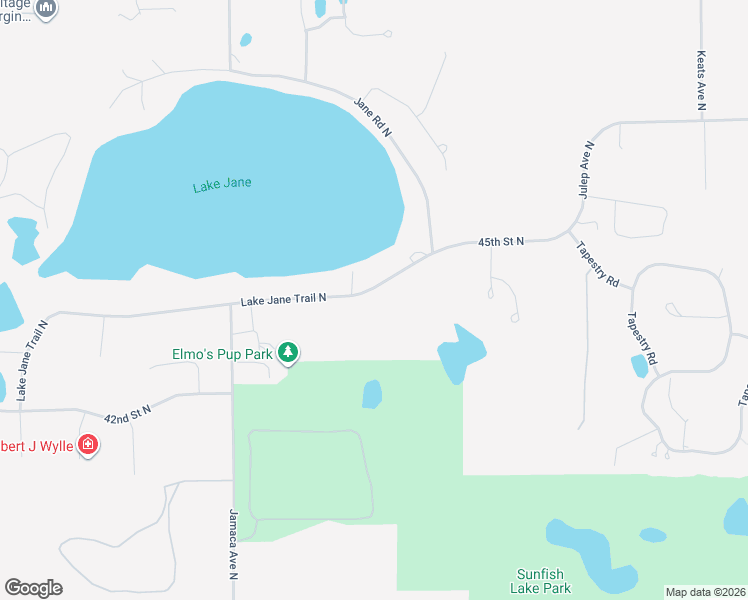 map of restaurants, bars, coffee shops, grocery stores, and more near 9295 Lake Jane Trail North in Lake Elmo