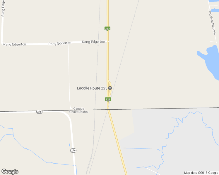 map of restaurants, bars, coffee shops, grocery stores, and more near 154 Québec 223 in Le Haut-Richelieu
