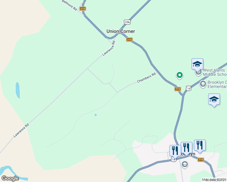 map of restaurants, bars, coffee shops, grocery stores, and more near 111 Chambers Road in Newport