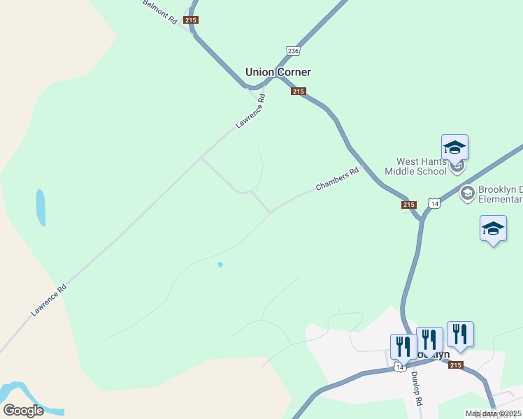 map of restaurants, bars, coffee shops, grocery stores, and more near 84 Chambers Road in Newport