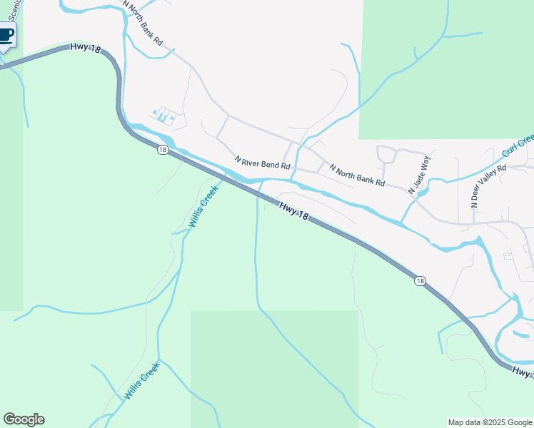 map of restaurants, bars, coffee shops, grocery stores, and more near 2119 Salmon River Highway in Otis