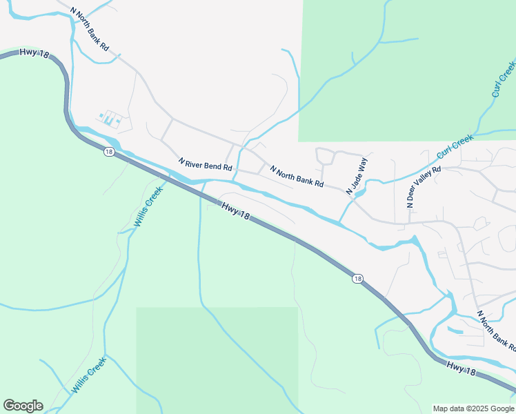 map of restaurants, bars, coffee shops, grocery stores, and more near 2119-2233 Salmon River Highway in Lincoln