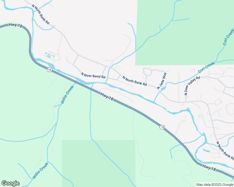 map of restaurants, bars, coffee shops, grocery stores, and more near 2119-2233 Salmon River Highway in Lincoln