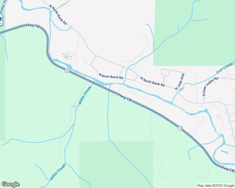 map of restaurants, bars, coffee shops, grocery stores, and more near 2119 Salmon River Highway in Otis