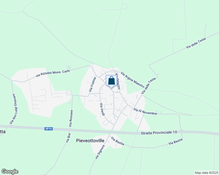 map of restaurants, bars, coffee shops, grocery stores, and more near 10 Via 4 Novembre in Pieveottoville
