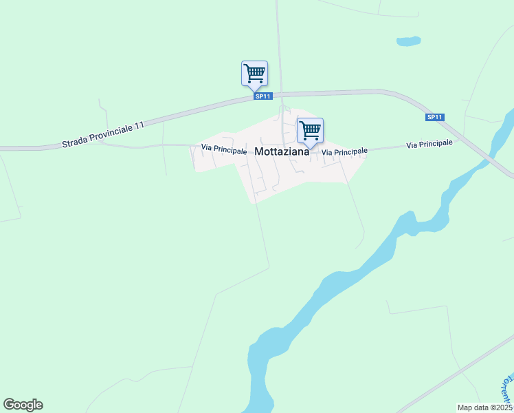 map of restaurants, bars, coffee shops, grocery stores, and more near 96 Via Principale in Provincia di Piacenza